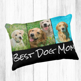 Bester Hund Mama 3 FotoCollage Dekokissen
