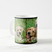 Bester Hund Mama 3 FotoCollage Kaffeetasse (Vorderseite Links)