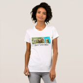 Bester Hund Mama 3 FotoCollage T-Shirt (Vorne ganz)
