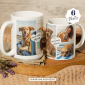 Bester Hund Mama 6 Foto Collage Herz Kaffeetasse