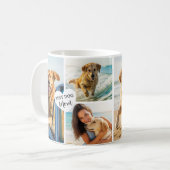 Bester Hund Mama 6 Foto Collage Herz Kaffeetasse (Vorderseite Links)
