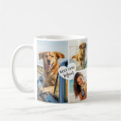 Bester Hund Mama 6 Foto Collage Herz Kaffeetasse (Links)