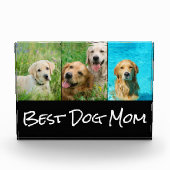 Bester Hund-Mama-Foto-Block Fotoblock (Vorderseite)