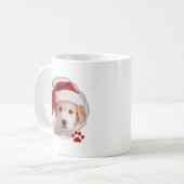 Bester Hund Mama Foto Red Paw Kaffeetasse (Vorderseite Links)