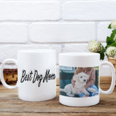 Bester Hund Mama Foto Schwarzer Text Kaffeetasse