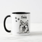 Bester Hund Mama je Pomsky Hund Personalisiert Tasse (Links)