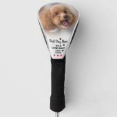 Bester Hund Mama Long Shot Foto Name Custom Golfer Golf Headcover (Vorderseite)