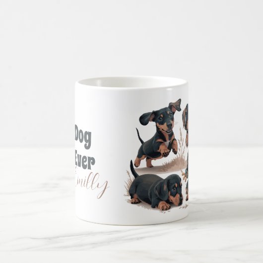 "Bester Hund/Mama/Vater je" Geschenk Anpassbare Ta Kaffeetasse (Mittel)