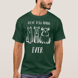 Bester Hund Nana je Hund Lover T-Shirt Hundebesitz