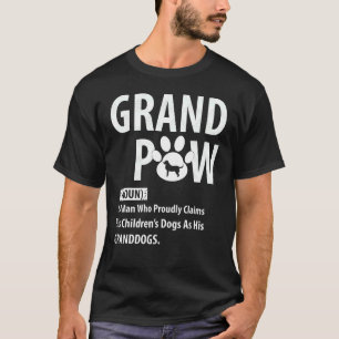 Bester Hund Opa je Großpatsch Apparel Retro Grand T-Shirt