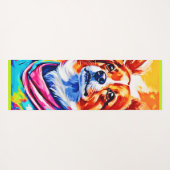 Bester Hund Paint Art Yogamatte (Rückseite (Horizontal))