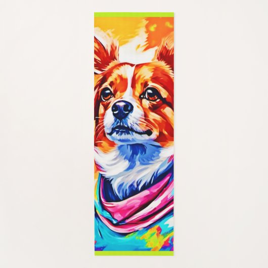 Bester Hund Paint Art Yogamatte (Vorderseite)