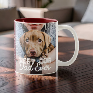 Bester Hund Papa Aller Modernes Benutzerdefinierte Zweifarbige Tasse