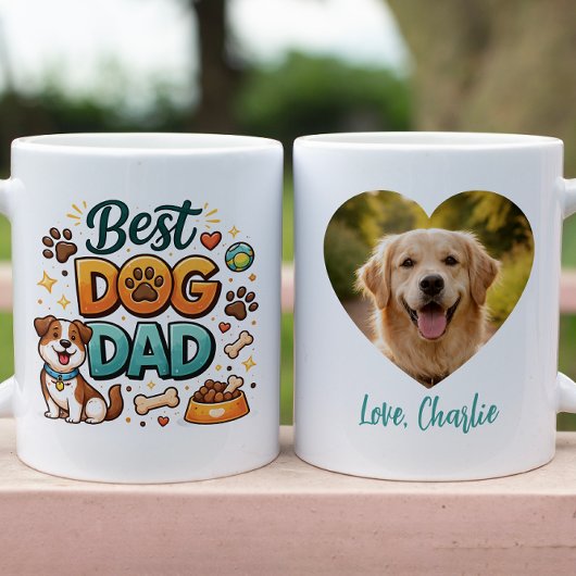 Bester Hund Papa der Welt | Maßgeschneiderter Vate Kaffeetasse
