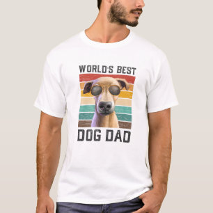 Bester Hund Papa Herren Vintage Italienisches Wind T-Shirt