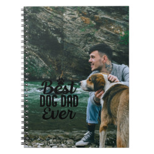 Bester Hund Papa Personalisiertes Foto Vatertag Notizblock