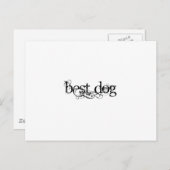 Bester Hund Postkarte (Vorne/Hinten)