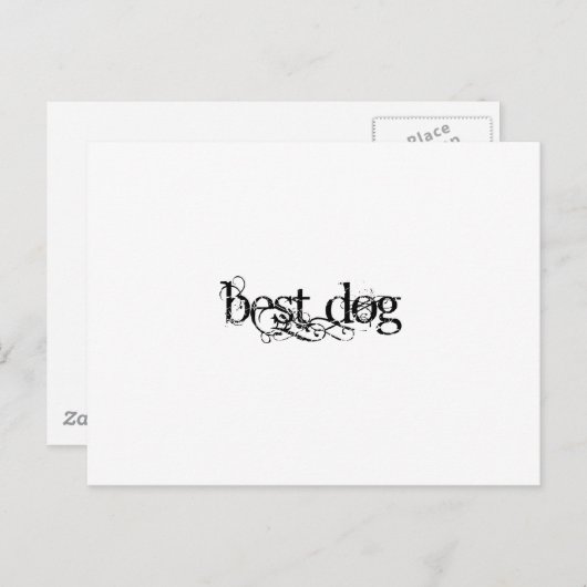 Bester Hund Postkarte (Vorne/Hinten)