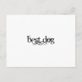Bester Hund Postkarte (Vorderseite)