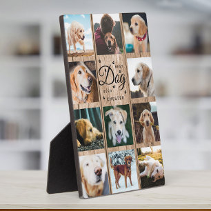 Bester Hund überhaupt Farmhouse Rustikale Fotocoll Fotoplatte