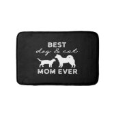Bester Hund und Katze Mama Geschenk Niedlich Crazy Badematte (Vorderseite)