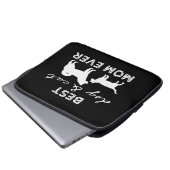Bester Hund und Katze Mama Geschenk Niedlich Crazy Laptopschutzhülle (Vorne Knopf)