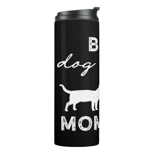 Bester Hund und Katze Mama Geschenk Niedlich Crazy Thermosbecher (Nach links gedreht)