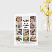 Bester Hund-Vater | 11 FotoCollage Vatertag Karte (Gelbe Blume)