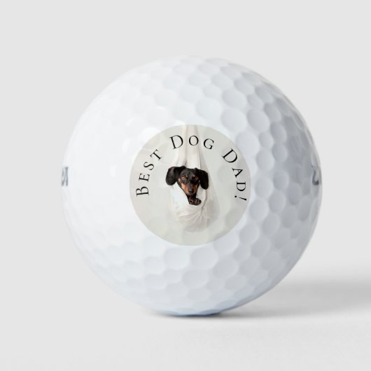 Bester Hund-Vater aus dem benutzerdefinierten, pup Golfball (Vorderseite)