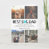 Bester Hund-Vater | Foto Collage Vatertag Card Karte (Vorderseite)