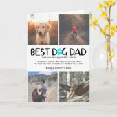 Bester Hund-Vater | Foto Collage Vatertag Card Karte (Gelbe Blume)