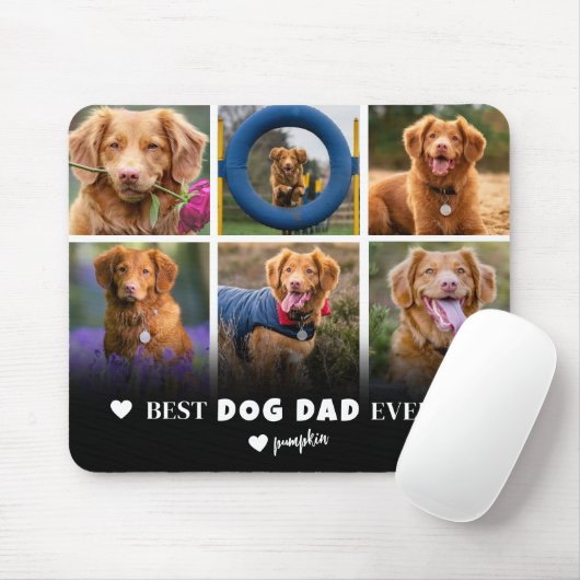 Bester Hund Vater Foto Mousepad (Mit Mouse)