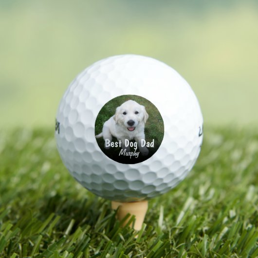 Bester Hund Vater Foto Niedlich Golfball (Insitu T-Shirt)