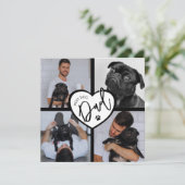 Bester Hund-Vater | FotoCollage (Stehend Vorderseite)