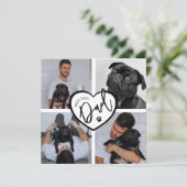 Bester Hund-Vater | FotoCollage (Stehend Vorderseite)