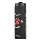 Bester Hund-Vater | FotoCollage | Benutzerdefinier Thermosbecher (Vorderseite)