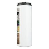 Bester Hund-Vater | FotoCollage | INDIVIDUELLE NAM Thermosbecher (Rückseite)