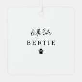 Bester Hund-Vater | FotoCollage Ornament Aus Metall (Rückseite)