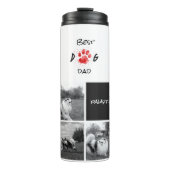 Bester Hund-Vater | FotoCollage | Pawsitive Pawsom Thermosbecher (Vorderseite)