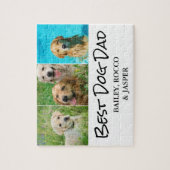 Bester Hund Vater FotoCollage Puzzle (Vertikal)