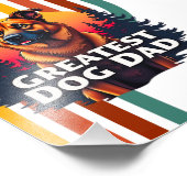 Bester Hund-Vater Fotodruck (Ecke)