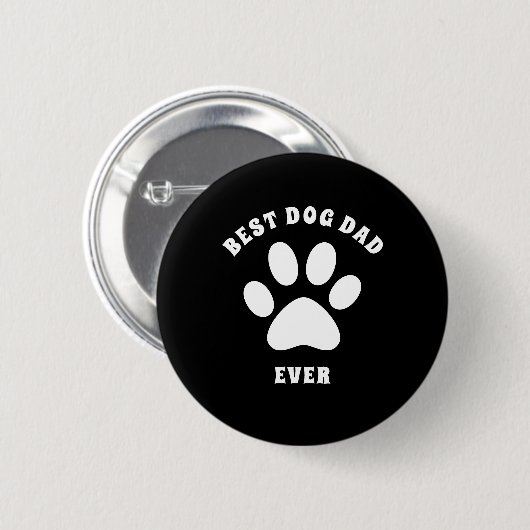 Bester Hund-Vater für jeden benutzerdefinierten Te Button (Vorne & Hinten)