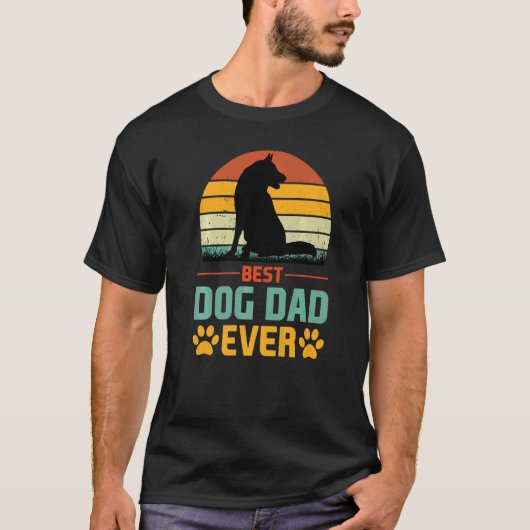 Bester Hund-Vater je 1 T-Shirt (Vorderseite)