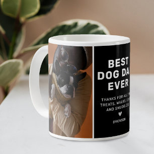 Bester Hund-Vater je 2 Foto Kaffeetasse