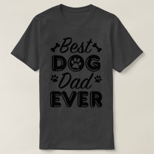Bester Hund-Vater je 2 T-Shirt (Design vorne)