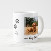Bester Hund-Vater je Begleiter-Foto Jumbo-Tasse (Vorderseite Rechts)