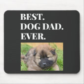 Bester Hund-Vater je Begleiter-Foto Mousepad (Vorne)
