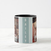 Bester Hund-Vater je benutzerdefinierter Foto Hund Tasse (Zentrum)