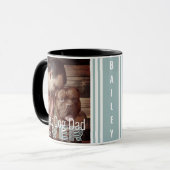 Bester Hund-Vater je benutzerdefinierter Foto Hund Tasse (Vorderseite Links)