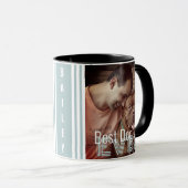 Bester Hund-Vater je benutzerdefinierter Foto Hund Tasse (VorderseiteRechts)